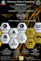 SHASTR 2020 Mechanical Symposium Poster